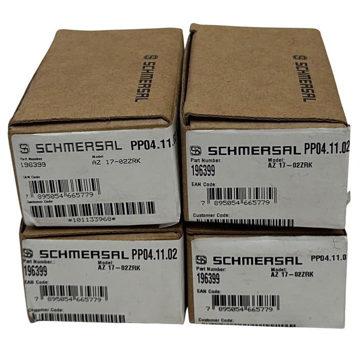 4 SCHMERSAL AZ 17-02ZRK / 196399 / 101133968 SAFETY SWITCHES W/ ACTUATORS NSMP