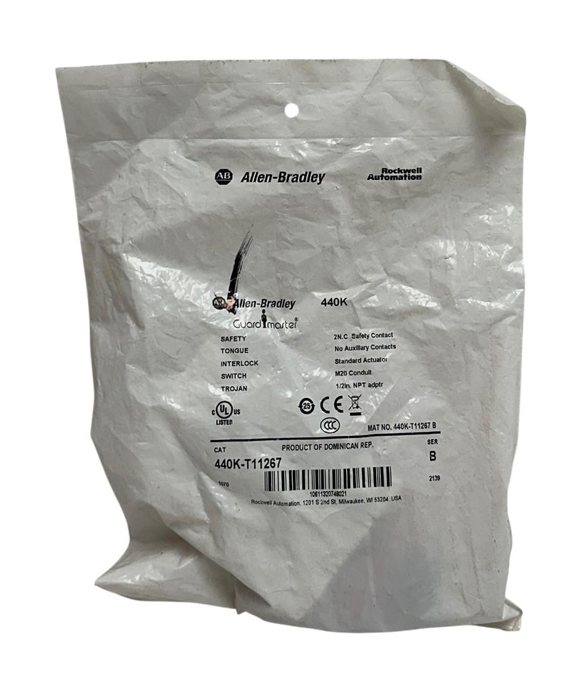 ALLEN BRADLEY 440K-T11267 /B Guardmaster TROJAN TI5 SAFETY TONGUE INTERLOCK NSMP