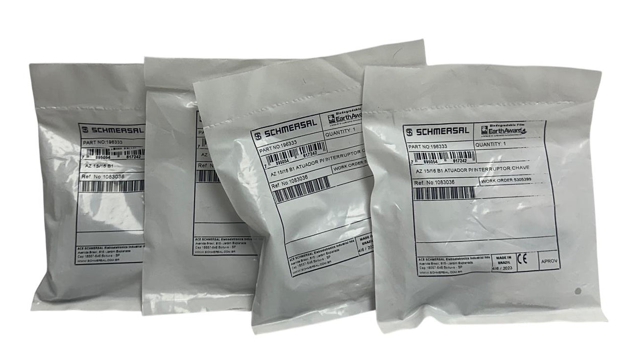 4 SCHMERSAL AZ 15/16 B1 / 196333 / 1083036 ACTUATORS FOR KEY SWITCHES NSFS