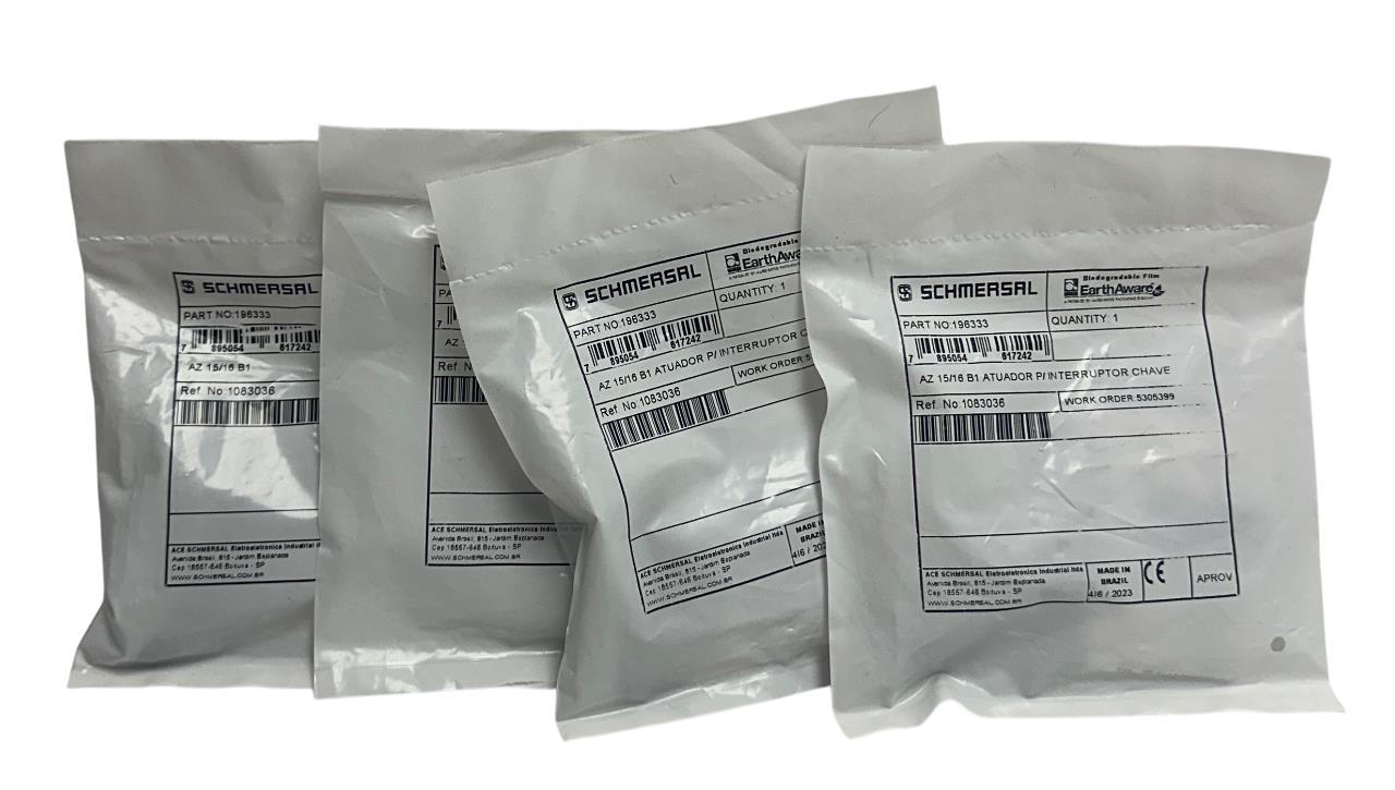 4 SCHMERSAL AZ 15/16 B1 / 196333 / 1083036 ACTUATORS FOR KEY SWITCHES NSFS