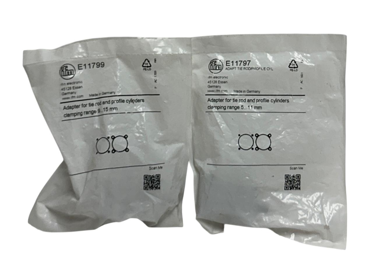 2 IFM E11799 / E11797 OEM ADAPTERS FOR TIE ROD AND PROFILE CYLINDERS NSFS