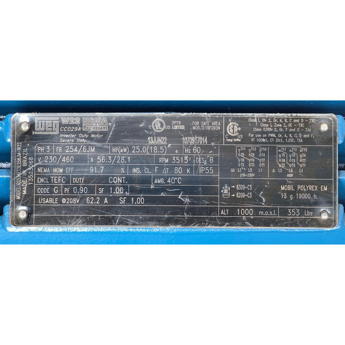 SCOT PUMP 57 MOTORPUMP 4"X3" FLG 5.75"IMP DIA. 553GPM@50PSI WEG 25HP W22 MOTOR