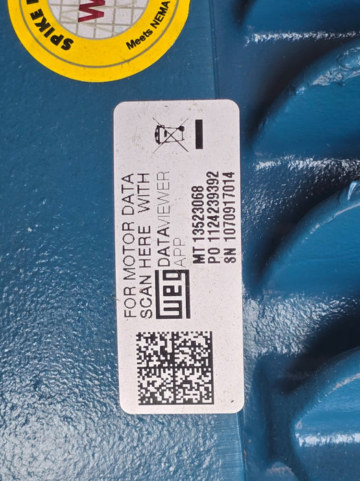 SCOT PUMP 57 MOTORPUMP 4"X3" FLG 5.75"IMP DIA. 553GPM@50PSI WEG 25HP W22 MOTOR