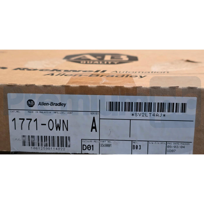 ALLEN BRADLEY 1771-OWN /A PLC-5 SELECTABLE CONTACT OUTPUT MODULE REV. D01 NSMP