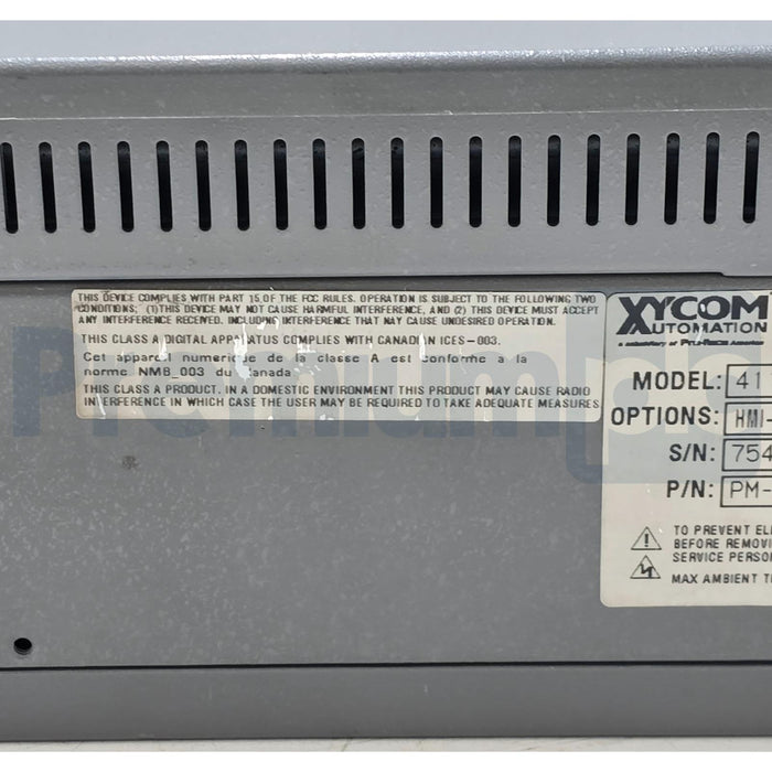 XYCOM Pro-Face 4115T 15" PC HMI-2000-256-XP-PD w/PD ver 4.210 P/N PM-102298 USPI