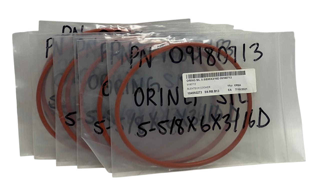 12 ERSA 9180713 / 09180713 OEM O-RINGS SIL 5-5/8x6x3/16''D BLENTECH COOKER NSNP