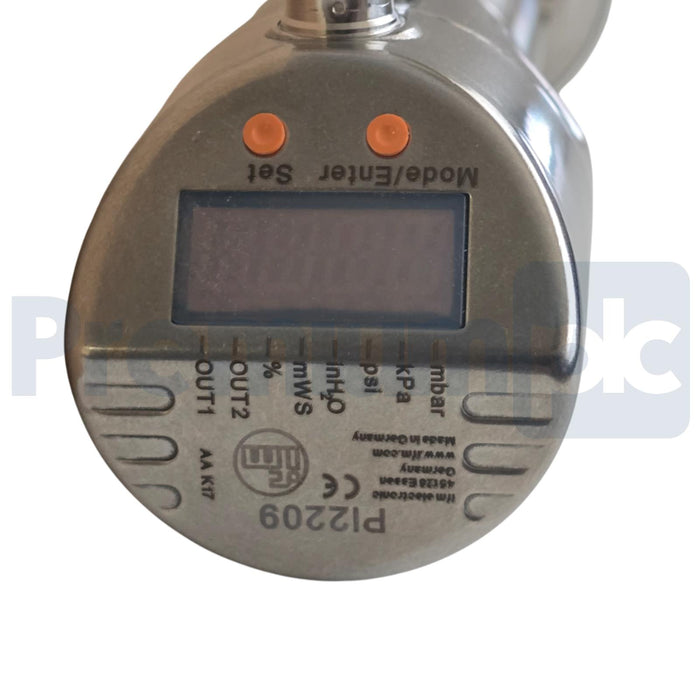 IFM PI2209 FLUSH PRESSURE SENSOR w/DISPLAY PI-1-1BREZ01-MFRKG/US/ /P NSMP