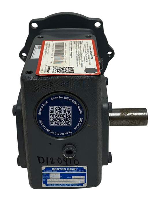 BOSTON GEAR F721-15-B5-G / 51960 RIGHT ANGLE WORM GEAR REDUCER 15:1 RATIO NSNP