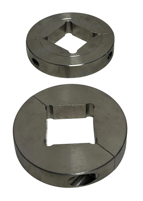 2 STAFFORD 15S108 2PC SQUARE BORE SHAFT COLLARS 1-1/2'' 87602 STAINLESS NSNP