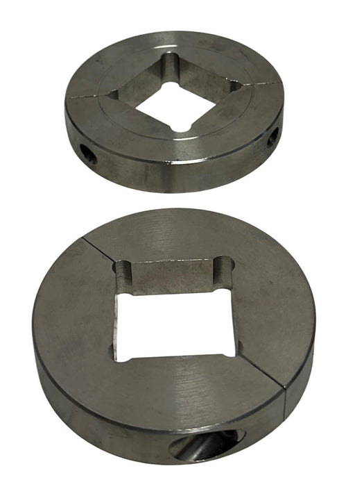 2 STAFFORD 15S108 2PC SQUARE BORE SHAFT COLLARS 1-1/2'' 87602 STAINLESS NSNP