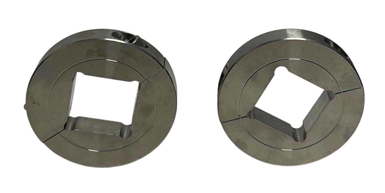 2 STAFFORD 15S108 2PC SQUARE BORE SHAFT COLLARS 1-1/2'' 87602 STAINLESS NSNP