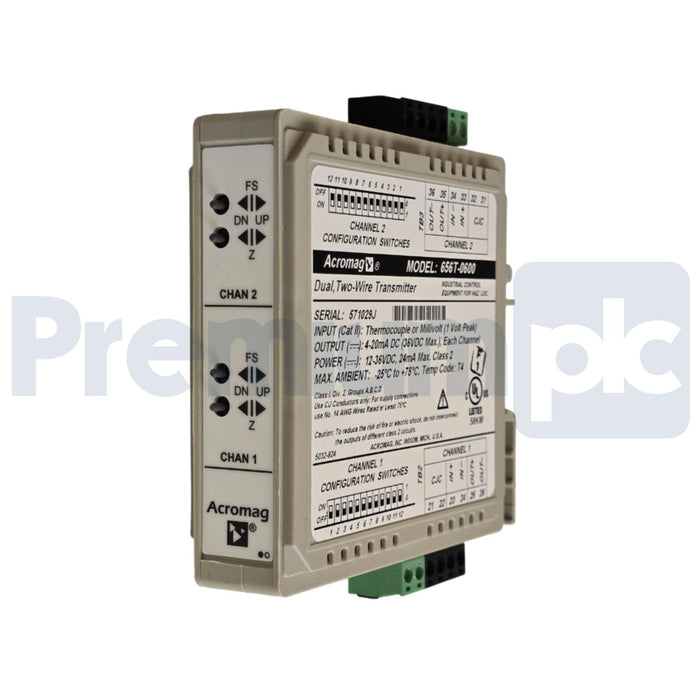 ACROMAG 656T-0600 600T DUAL TC/mV INPUT, TWO-WIRE TRANSMITTER 656T0600 NSMP