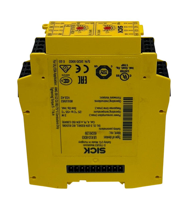 SICK UE410-8DI3 / 6026139 FLEXI CLASSIC SAFETY I/O CONTROLLER 3W V15.42 NSMP