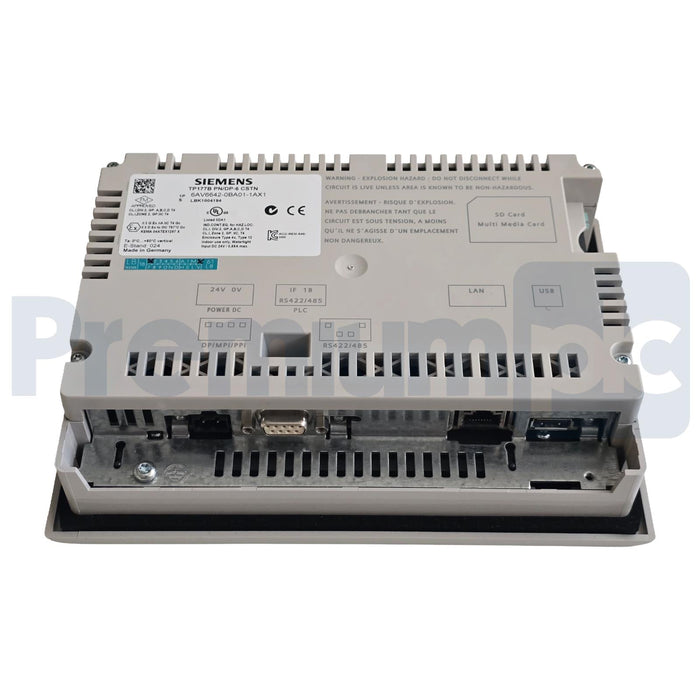 SIEMENS 6AV6642-0BA01-1AX1 SIMATIC TP 177B 6" PN/DP STN 256 COLOR DISPLAY NSMP
