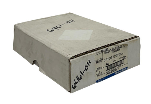 4 THOMAS & BETTS FS116B Pos-E-Kon FEMALE SCREW TERMINAL INSERTS B16 SERIES NSMP