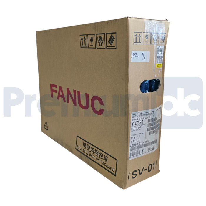 FANUC A06B-6202-H008 aiPS 7.5-B ALPHA SERVO AMPLIFIER POWER SUPPLY 9.4kW NSMP