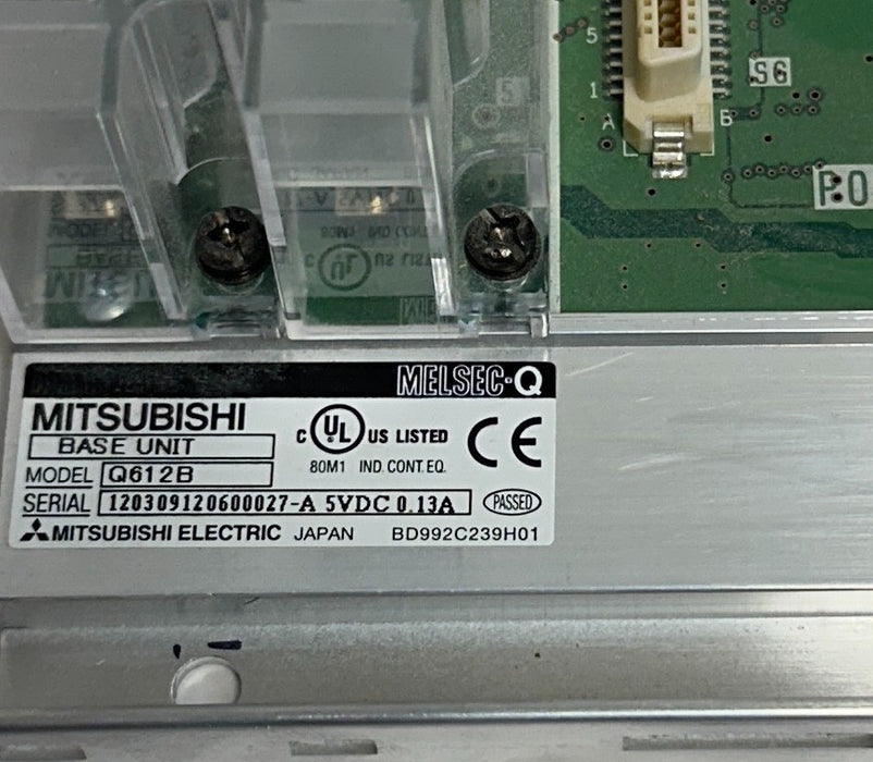 2 MITSUBISHI Q612B MELSEC-Q 12 I/O SLOT / 1 POWER SLOT CHASSIS / RACKS 5VDC USNP