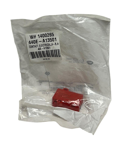 ALLEN BRADLEY 440E-A13501 /E BULLETIN 440E REPLACEMENT CONTACT BLOCK RED NSFS
