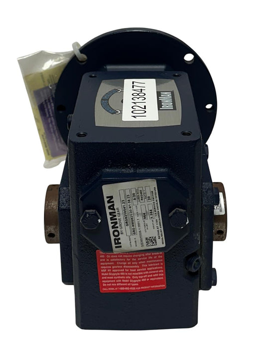 GROVE GEAR IRONMAN GRG-HMQ821-20-H1-56-23 / GRG8210541.23 WORM REDUCER 20:1 NSNP