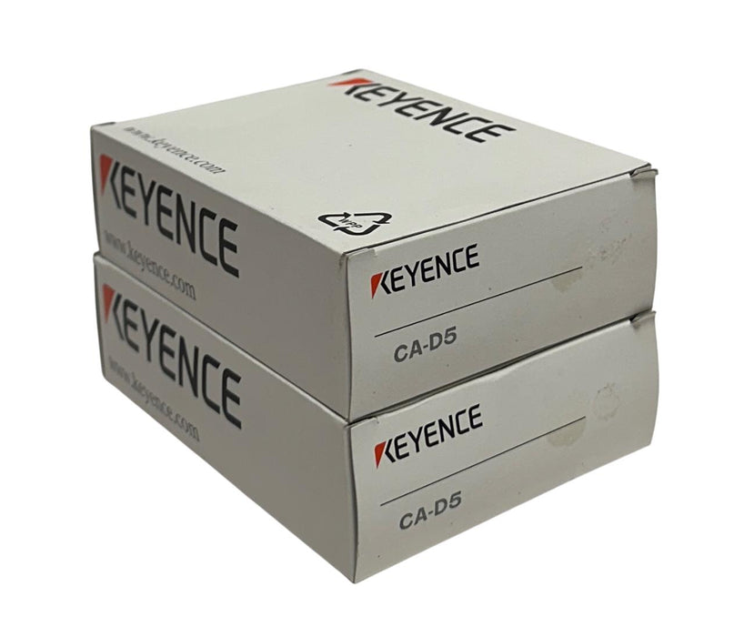 2 KEYENCE CA-D5 / CAD5 LED ILLUMINATION CABLES 5M LENGTH OEM NSMP