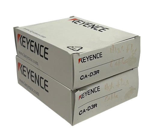 2 KEYENCE CA-D3R / CAD3R LED ILLUMINATION CABLES FLEX-RESISTANT 3M LENGTH NSMP