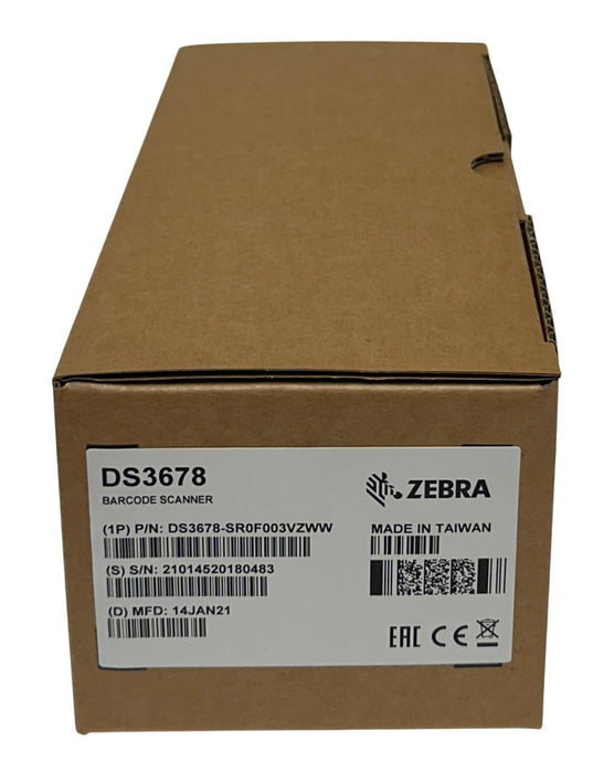 ZEBRA DS3678-SR3U4210SFW / DS3678-SR0F003VZWW BARCODE SCANNER KIT SR FIPS NSMP