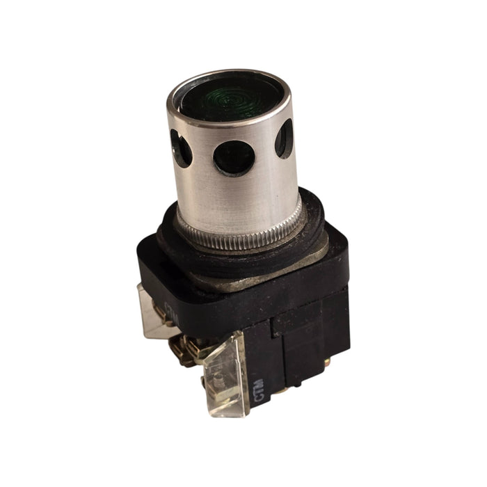ALLEN BRADLEY 800T-PB16 /T 30mm PUSH BUTTON 120V w/GUARD AND GREEN LENS NSNP