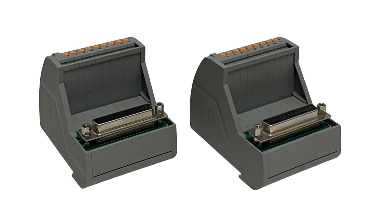 2 PHOENIX CONTACT VIP-3/PT/D25SUB/F / 2903782 VARIOFACE MODULES 125VAC/DC NSNP