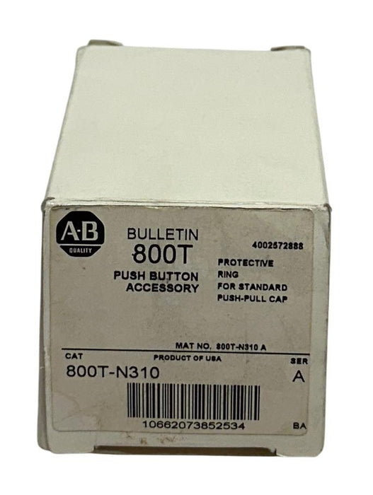 ALLEN BRADLEY 800T-N310 /A BULLETIN 800T PUSH BUTTON PROTECTIVE RING NSMP