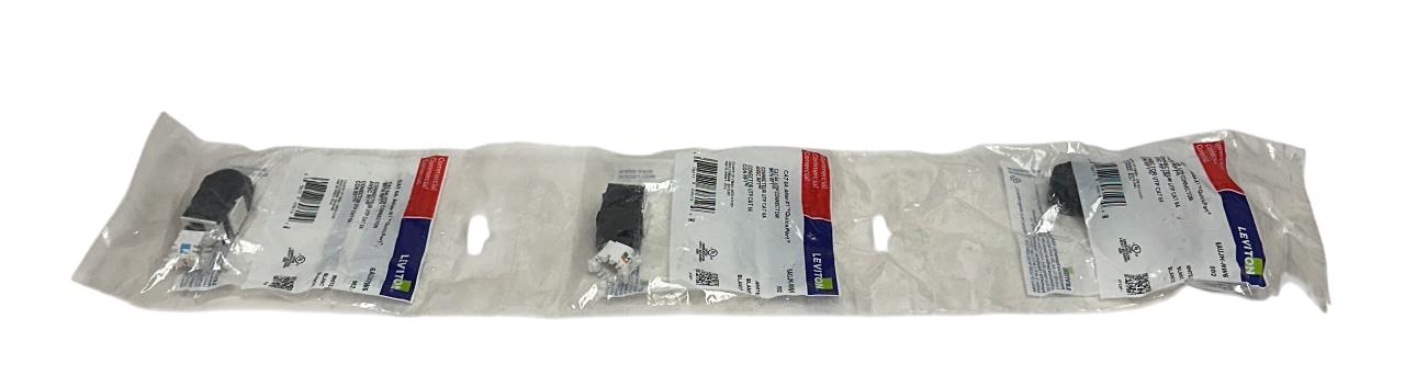 23 LEVITON 6AUJK-RW6 / 6AUJKRW6 CAT 6A Atlas-X1 QuickPort CONNECTORS WHITE NSFS