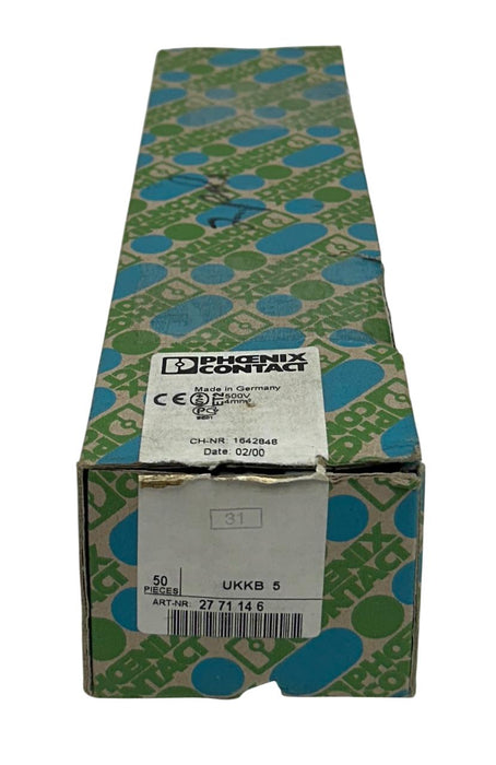 50 PHOENIX CONTACT UKKB 5 / 2771146 DOUBLE-LEVEL TERMINAL BLOCKS 500V OEM NSMP