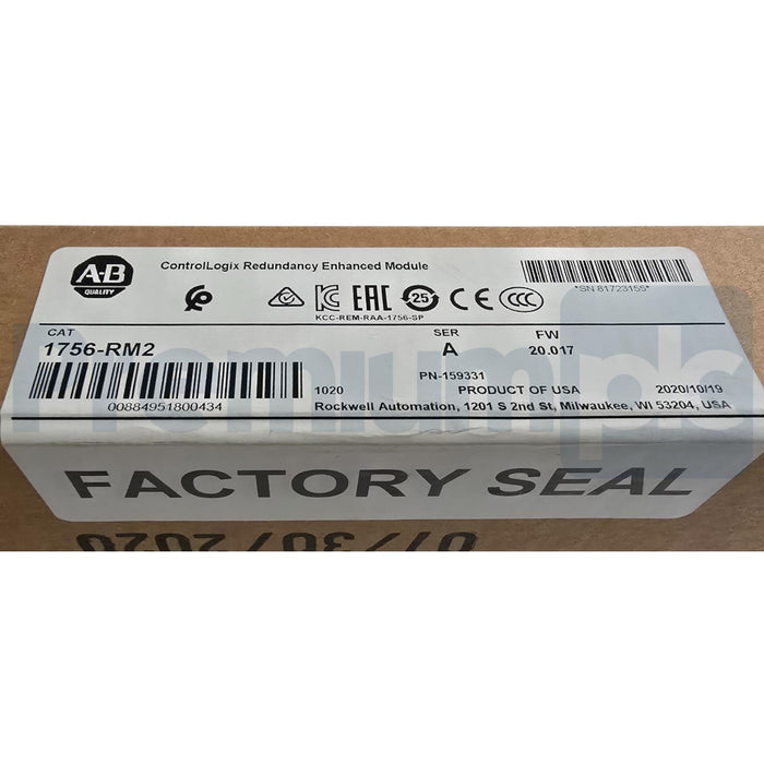 ALLEN BRADLEY 1756-RM2 /A FW 20.017 ControlLogix REDUNDANCY ENHANCED MODULE NSFS