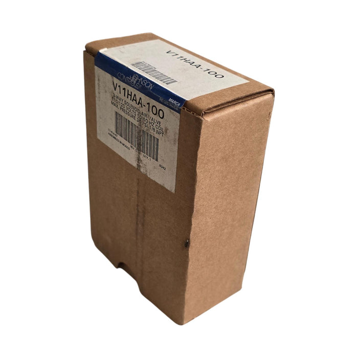 JOHNSON CONTROLS V11HAA-100 3-WAY SOLENOID AIR VALVE 120V/COIL 30PSI 1/8NPT NSMP