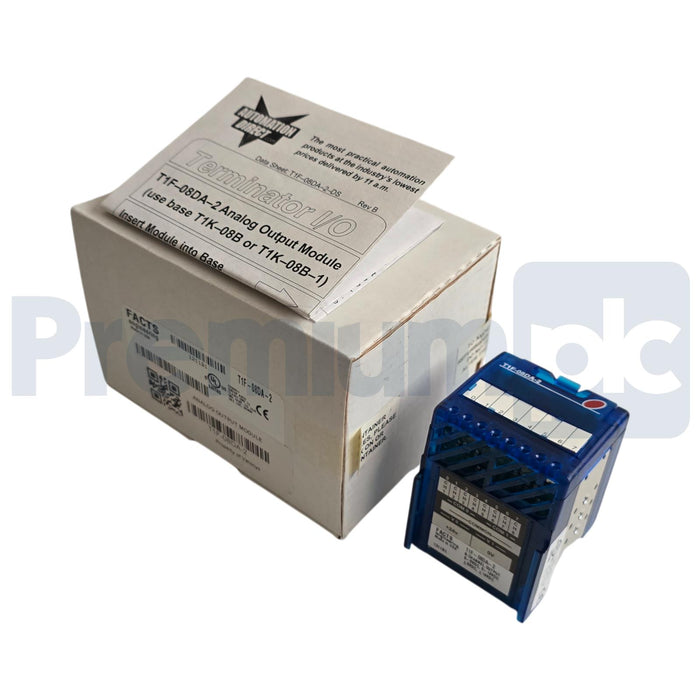 FACTS ENGINEERING T1F-08DA-2 TERMINATOR 8-CH ANALOG OUTPUT MODULE 24VDC NSMP