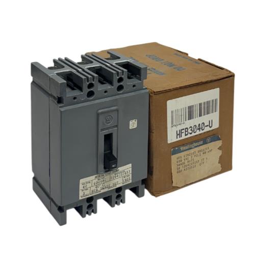 WESTINGHOUSE HFB3040-U / 1264C07G17 AB De-ion CIRCUIT BREAKER 40A 600VAC NSMP