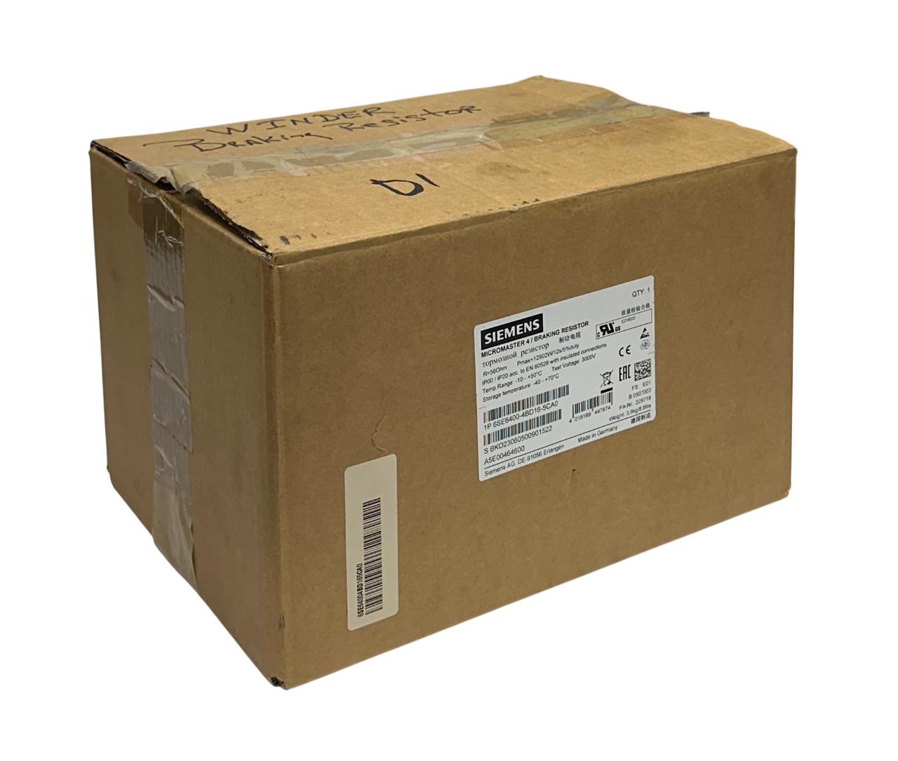 SIEMENS 6SE6400-4BD16-5CA0 / 6SE64004BD165CA0 MICROMASTER BRAKING RESISTOR NSMP
