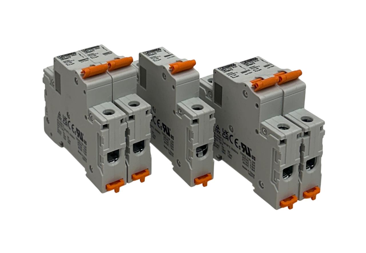 5 PHOENIX CONTACT TMC 71C / 1019977 / 1019974 / 1019972 BREAKERS 240VAC NSNP