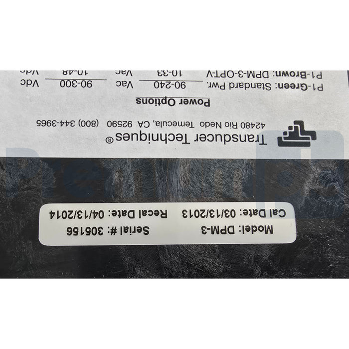 TRANSDUCER TECHNIQUES DPM-3 PLUG & PLAY LOAD CELL DIGITAL PANEL METER DPM3 NSMP