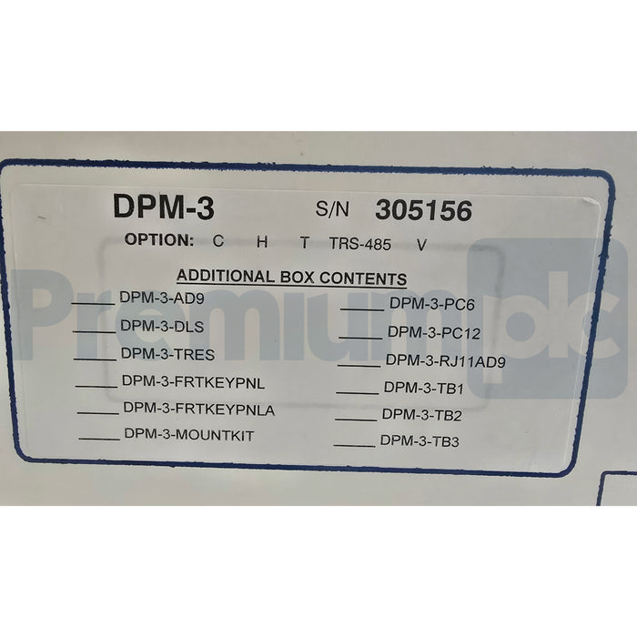 TRANSDUCER TECHNIQUES DPM-3 PLUG & PLAY LOAD CELL DIGITAL PANEL METER DPM3 NSMP