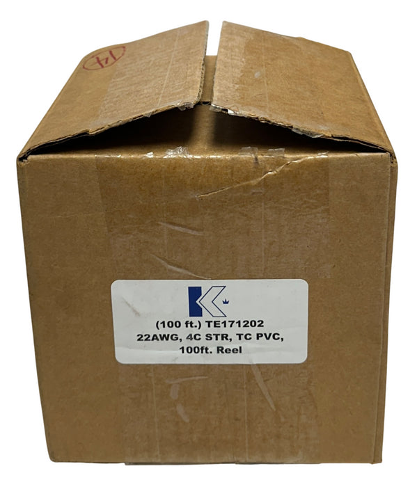 LAKE CABLE TE171202 22AWG 4C STR TC PVC 100FT REEL / SPOOL OEM NSMP