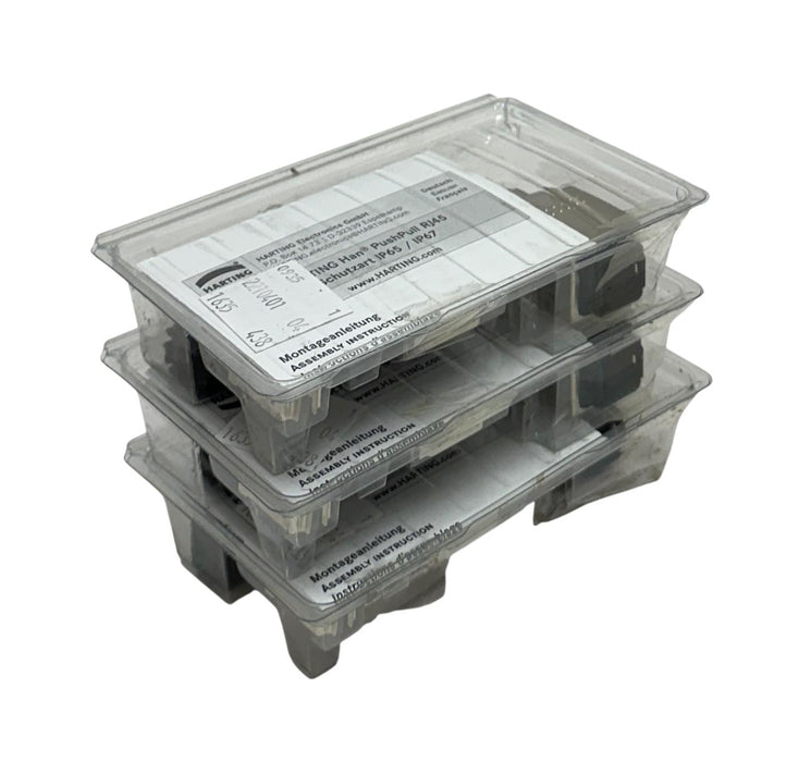 3 HARTING 09352210401 Han PushPull RJ45 CONNECTORS OEM IP65 / IP67 NSMP