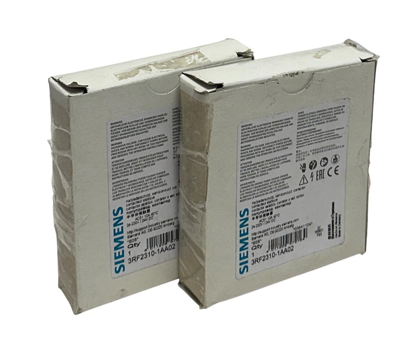 2 SIEMENS 3RF2310-1AA02 / 3RF23101AA02 SIRIUS SEMICONDUCT CONTACTORS VAC/DC NSMP
