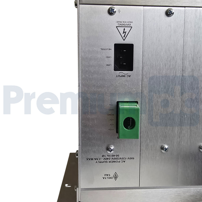 DELTA TAU ACC-R3 UMAC UNIT 18-SLOT RACK/BACKPLANE w/ACC-E1 POWER SUPPLY NSNP