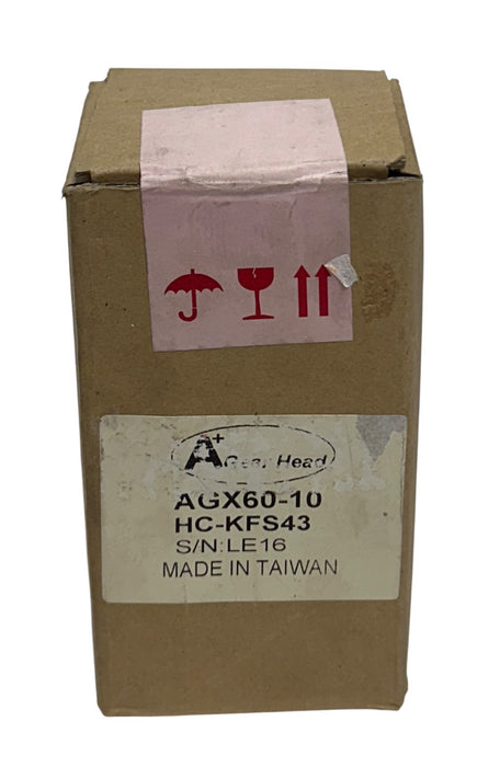 A+ GEAR HEAD AGX60-10 / AGX6010 GEAR REDUCER 10:1 RATIO FOR HC-KFS43 NSMP