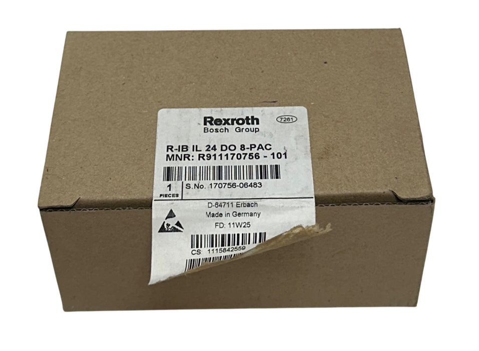 REXROTH R-IB IL 24 DO 8-PAC / R911170756 -101 DIGITAL OUTPUT TERMINAL 24VDC NSMP