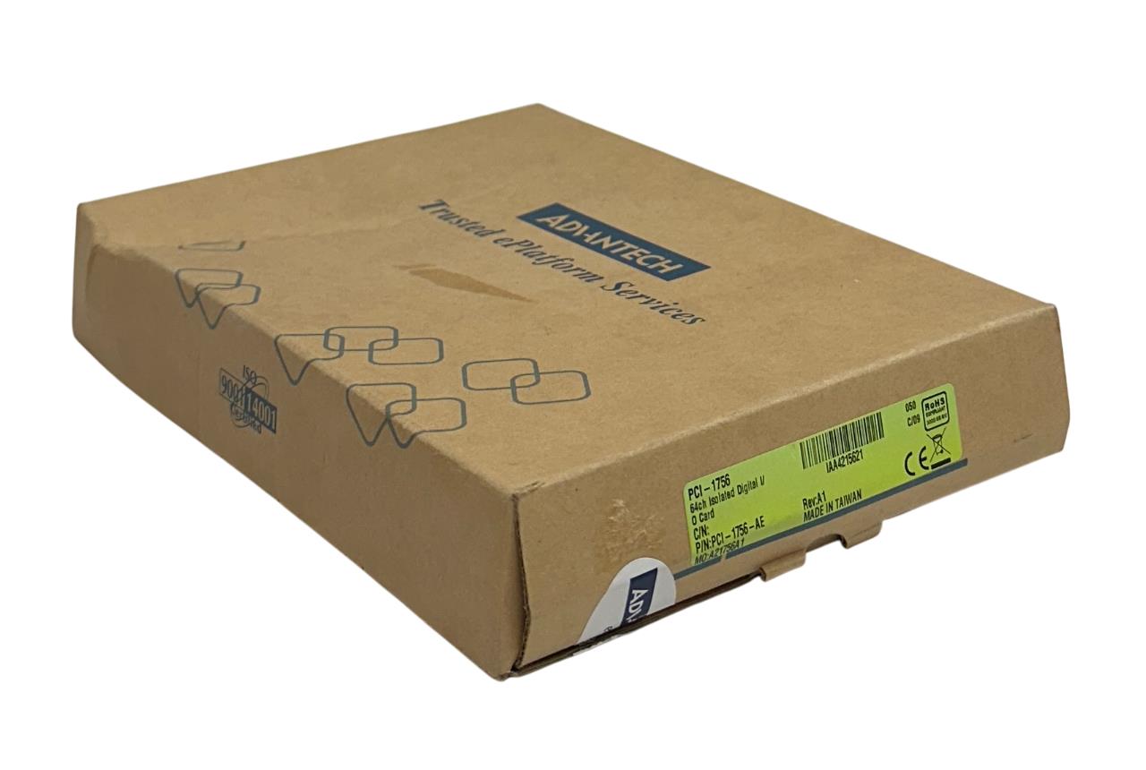 ADVANTECH PCI-1756-AE / PCI-1756 ISOLATED DIGITAL I/O CARD 64-CH Rev. A1 NSMP