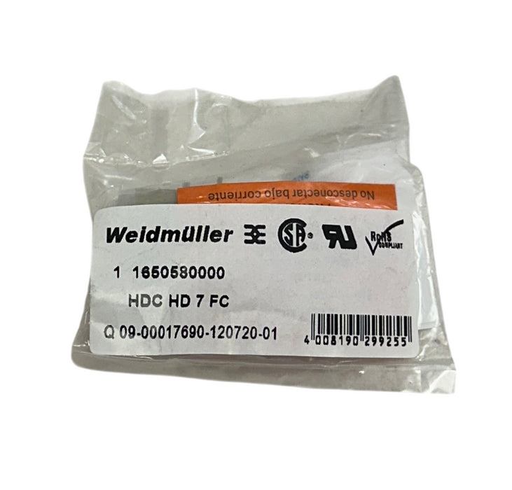 4 WEIDMULLER HDC HD 7 FC / 1650580000 PLUG-IN CONNECTOR INSERTS 250V OEM NSFS