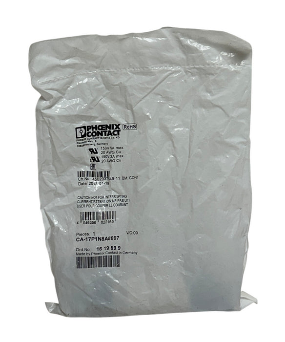 3 PHOENIX CONTACT CA-17P1N8A8007 / 1619699 DEVICE COUPLER CONNECTORS OEM NSFS