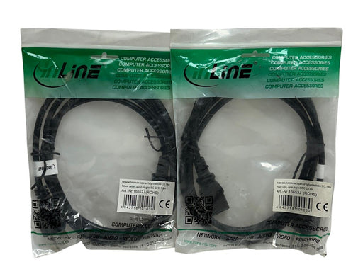 2 INLINE 16652J POWER CABLES JAPAN PLUG TO IEC-C13 1.8M LENGTH NSMP