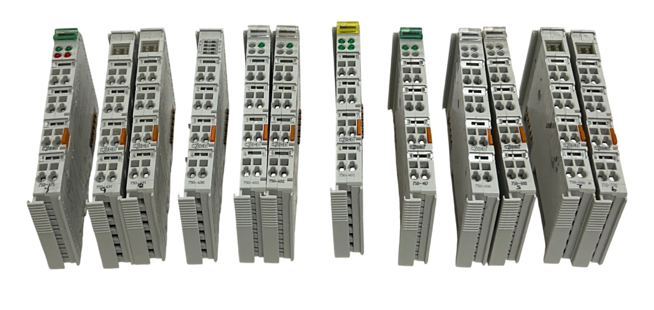 12 WAGO I/O SYSTEM MODULES 750-467 / 750-600 / 750-602 / 750-475 / 750-530 USNP